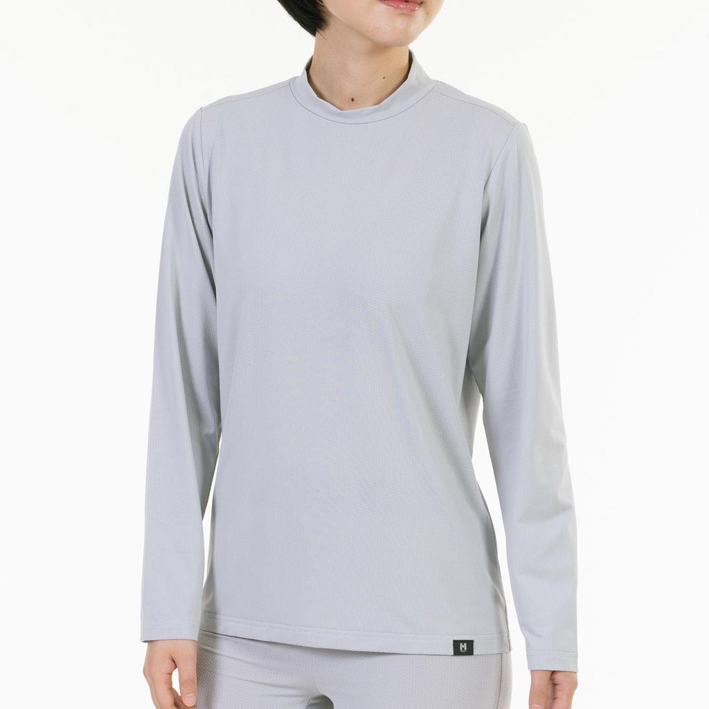 Millet Crew Long Sleeve Hiking Silver Size XL Women's Anti-Insect Innerwear, MIV02016, (New Logo),