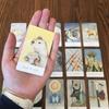 10.3*6cm White Sage Tarot Deck, A Pocket-Sized 78-Card Deck Featuring Charming Animal Art & Nature-Inspired Minimalist Design