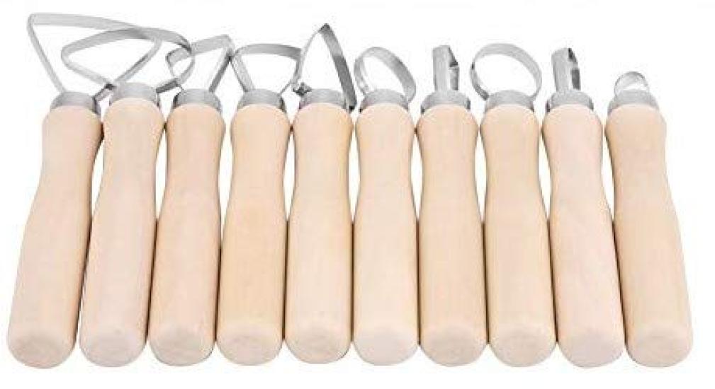 Atyhao Set of Sculpting Pottery Clay DIY Wax Pottery Shaper Sculpting Clay Sculpting Modeling Pottery Clay Craft DIY Handmade Clay Sculpting Tool Set