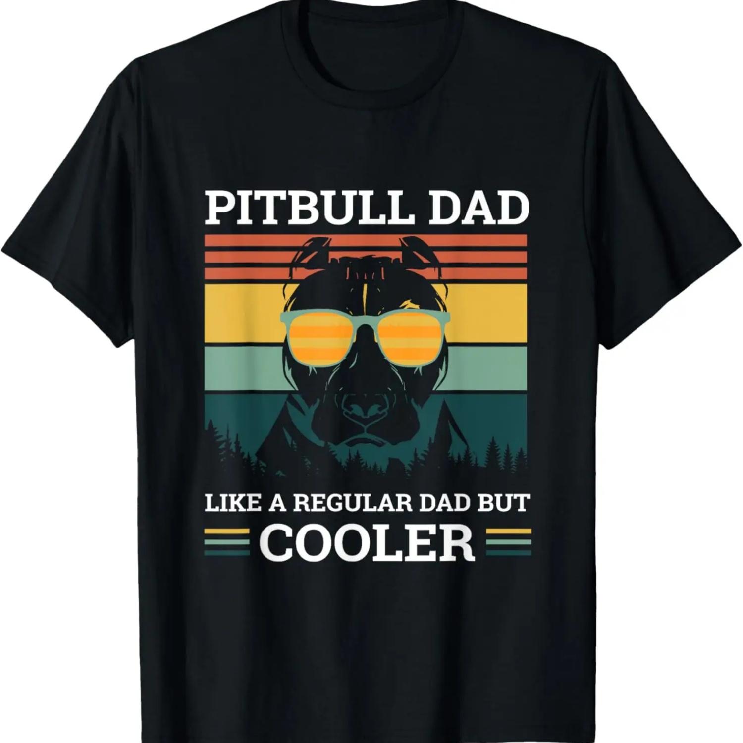 Футболка «Папа-питбуль как обычный папа, но круче» XXXXXL чёрный