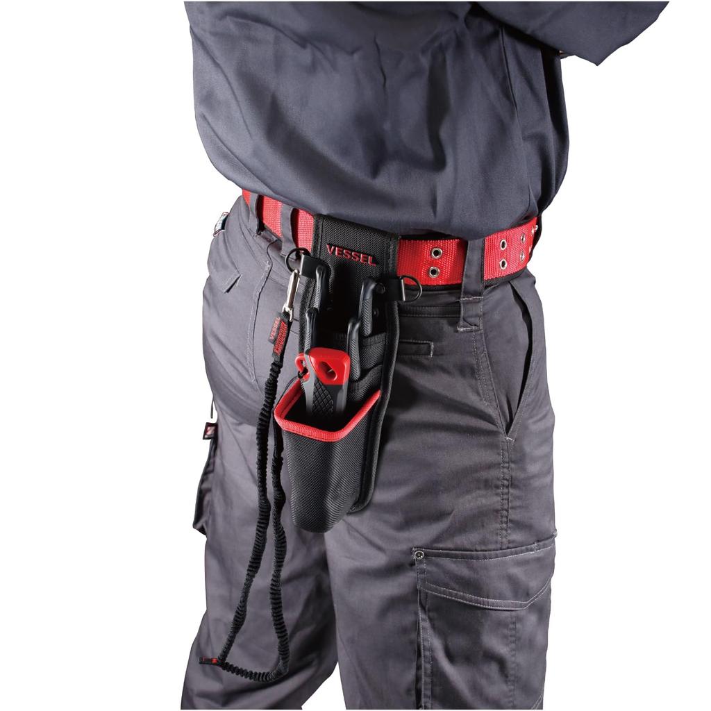 VESSEL Porta-Faca Ajustável para Eletricista, Porta-3 Ferramentas, TPK-30