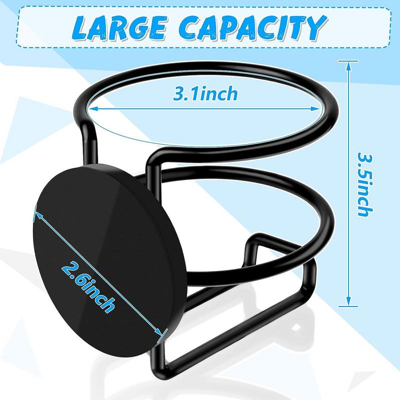 Double Fence Cup Holder Car Magnetic Cup Holder for Tractor Trucks and SUV Easy Install Beverage Bottles Organizer for Vehicles