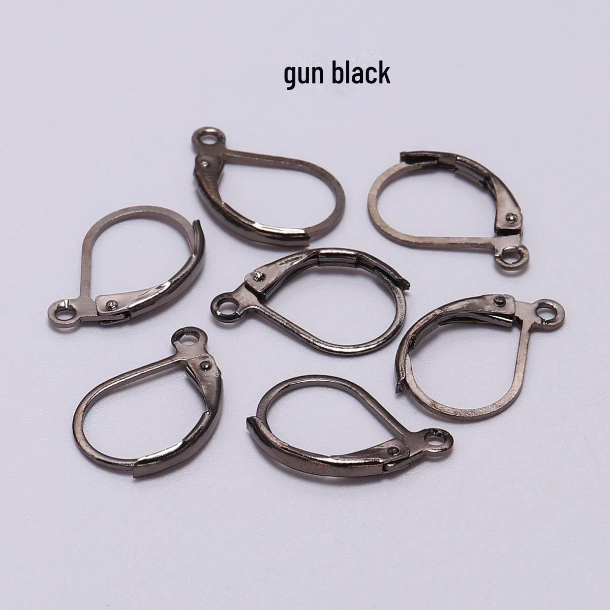 

Весенняя французская D-образная клипса-крючок для ушей для самодельных украшений - модная и простая 15*10mm [20 pcs/pack/7g]