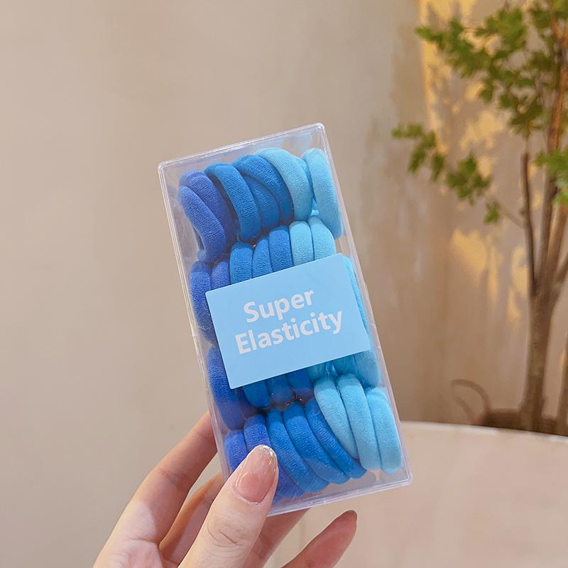 Korean Style Colorful Gradient High Elasticity Hair Ties for Girls' Ponytails