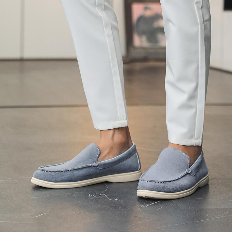 Summer Autumn Men's On Slip Loafers Daily Casual Comfortable Non Slip Breathable Lightweight Soft Sole Outdoor Walking Shoes