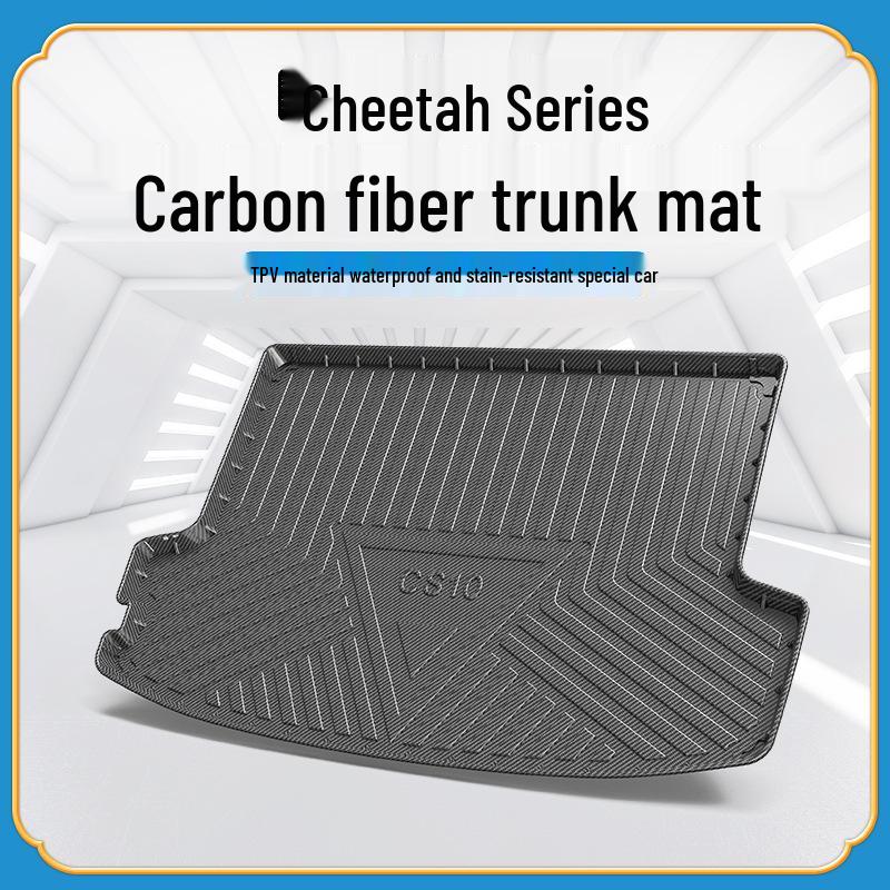 Waterproof Eco-Friendly Carbon Fiber Trunk Mat for Cheetah CS9/CS10 - Odorless TPV Design
