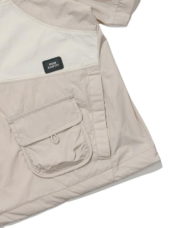 Bbc Earth Earth Stitch Short Sleeve Anorak_Ivory