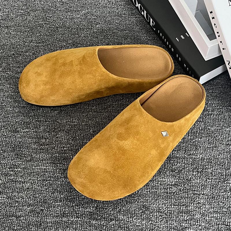 Thick-soled New Spring and Summer One-pedal Bag Head Half Slippers, Ugly and Cute Sandals Fashion Boken Shoes 19987-J