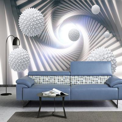 Moderne Kugel 3D Wandbild abstrakte dreidimensionale Raum Tapete Wohnzimmer TV Hintergrund Dekoration Fototapete Wandbild