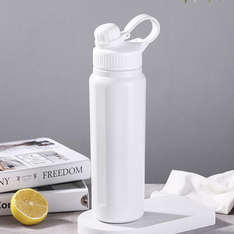 Men's and Women's Outdoor Portable Sports Leisure Large Capacity Simple Straw Cup Silicone Sling Cup