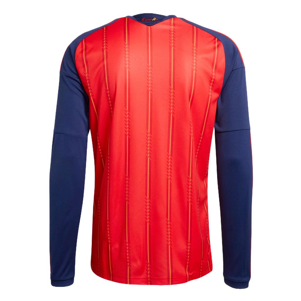 Adidas Spain 26 Home Long Sleeve Jersey Vivid Red Unisex Tops JZ5786