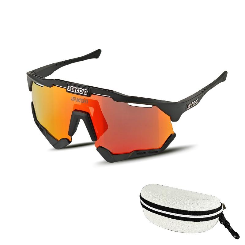 Men's and Women's Sports Glasses, Outdoor Riding Goggles, Motorcycle Lenses, Running Marathon Riding Glasses, Discoloration