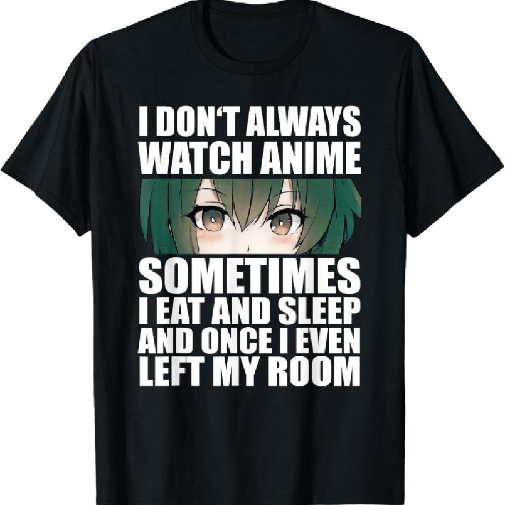 Аниме Подарок Смешная Футболка Я Не Всегда Смотрю Аниме XXXXXL чёрный