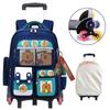 MIAOQIAO Student 6-Wheel Stair-Climbing Rolling Backpack