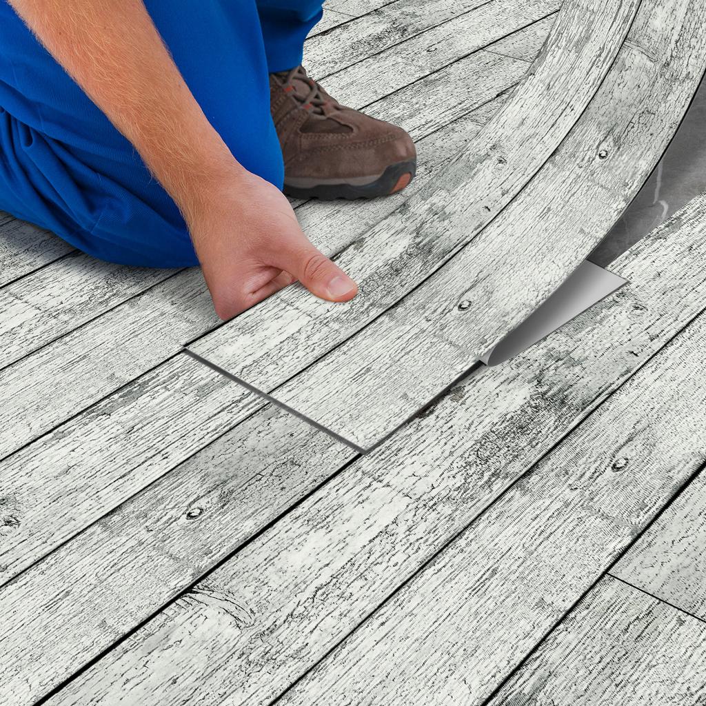 Matná PVC samolepicí podlahová nálepka Americká kresba dřeva Domácí renovace Vodotěsná a proti znečištění Kuchyň Ložnice Podlahová nálepka