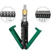 652F Professional Ratchet Screwdriver 14 Interchangeable Heads Adjustable Carbon Steel Construction For Electronics