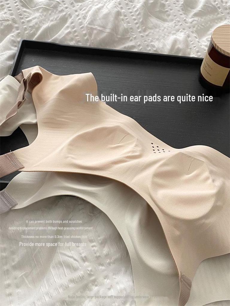 Bequemer, ultradünner nahtloser BH für Frauen mit großer, kleiner oder seitlicher Brust; Anti-Durchhang, große Größe, ohne Bügel.
