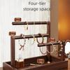 Solid Wood Jewelry Stand Large Size Jewellery Organizer Jewelry Display Stand  Woman Accessories