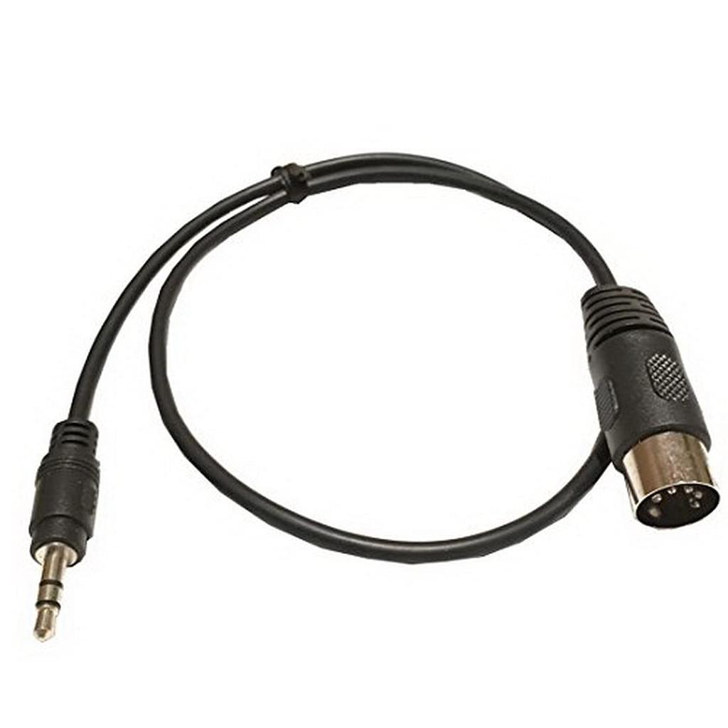 AKNPMHT DIN MIDI Plug to TRS Stereo Male Jack Stereo Audio for Electronic Instrument Signal Output 5-Pin DIN-Male Cable, 5-Pin 3.5mm (1/8in) Cable,