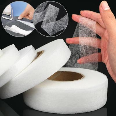 1 pièce Ruban adhésif double face thermocollant pour coller doublure non tissée double face et doublure thermocollante dans fournitures de couture pour vêtements