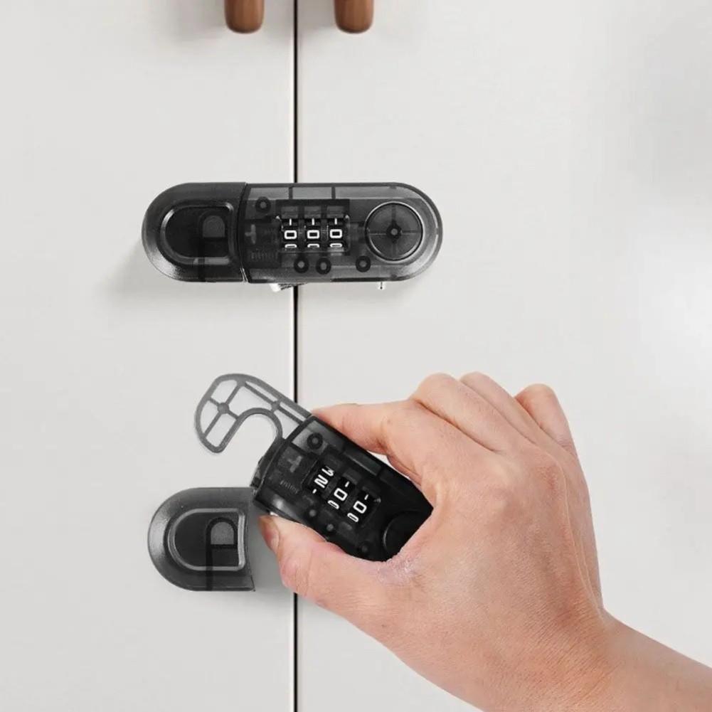 Child-Resistant Security Cabinet Lock Child Safety Lock прозрачный черный