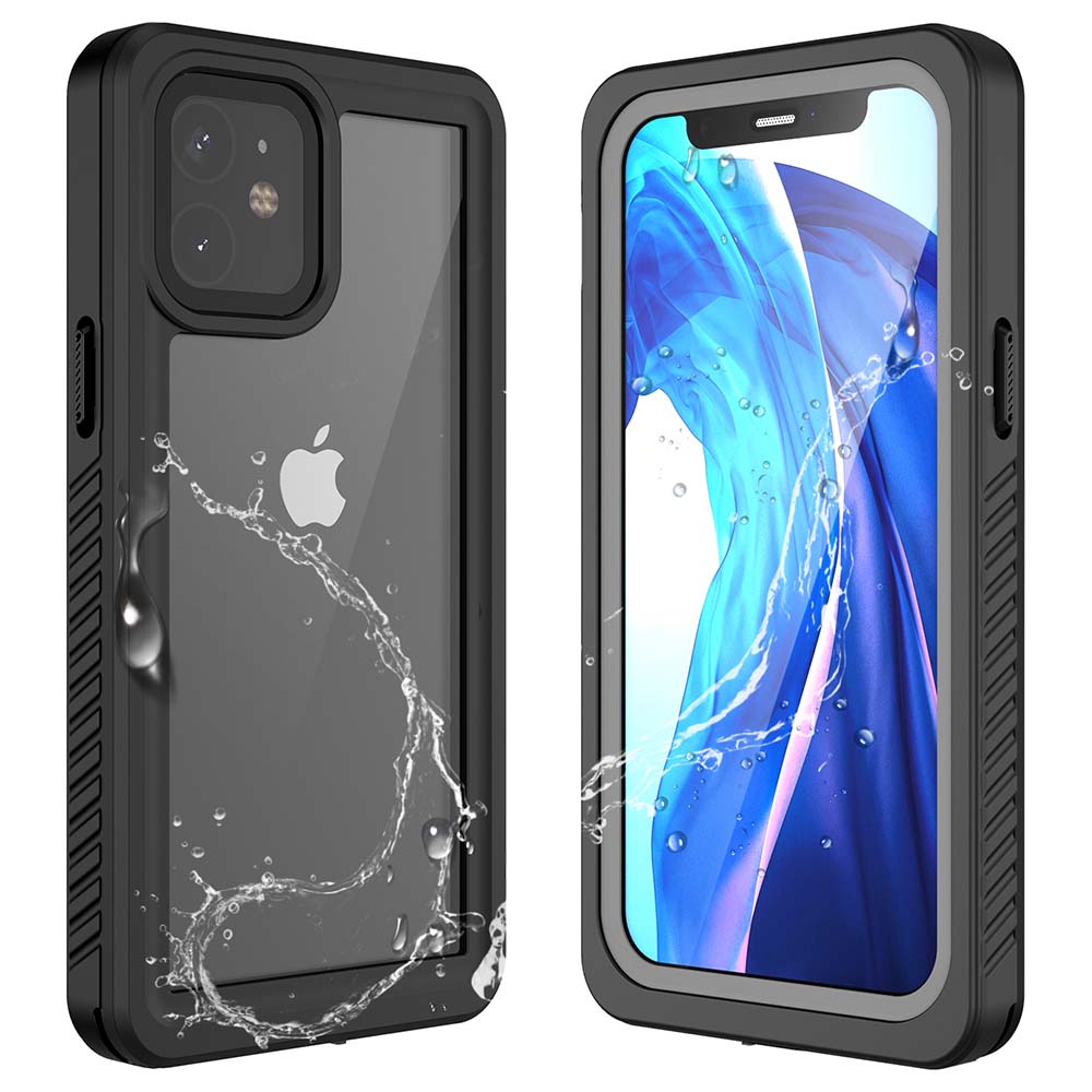 

FS Series For iPhone 12 mini Snorkeling Diving Case IP68 Waterproof Full Sealed Clear Phone Cover A