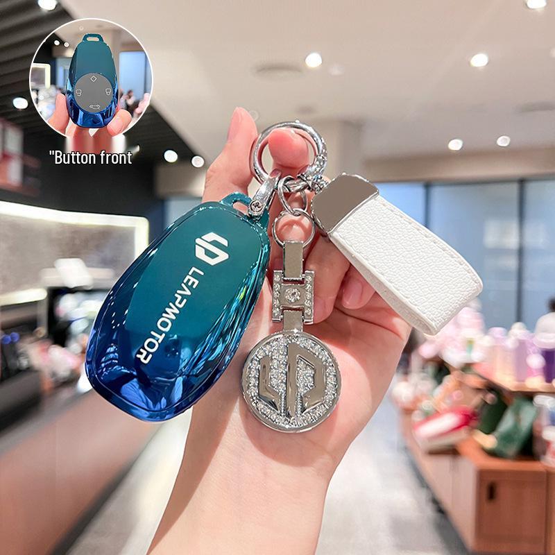 Leapmotor T03/S01 Key Case for Men & Women - Protective Car Remote Cover, 2021 Model