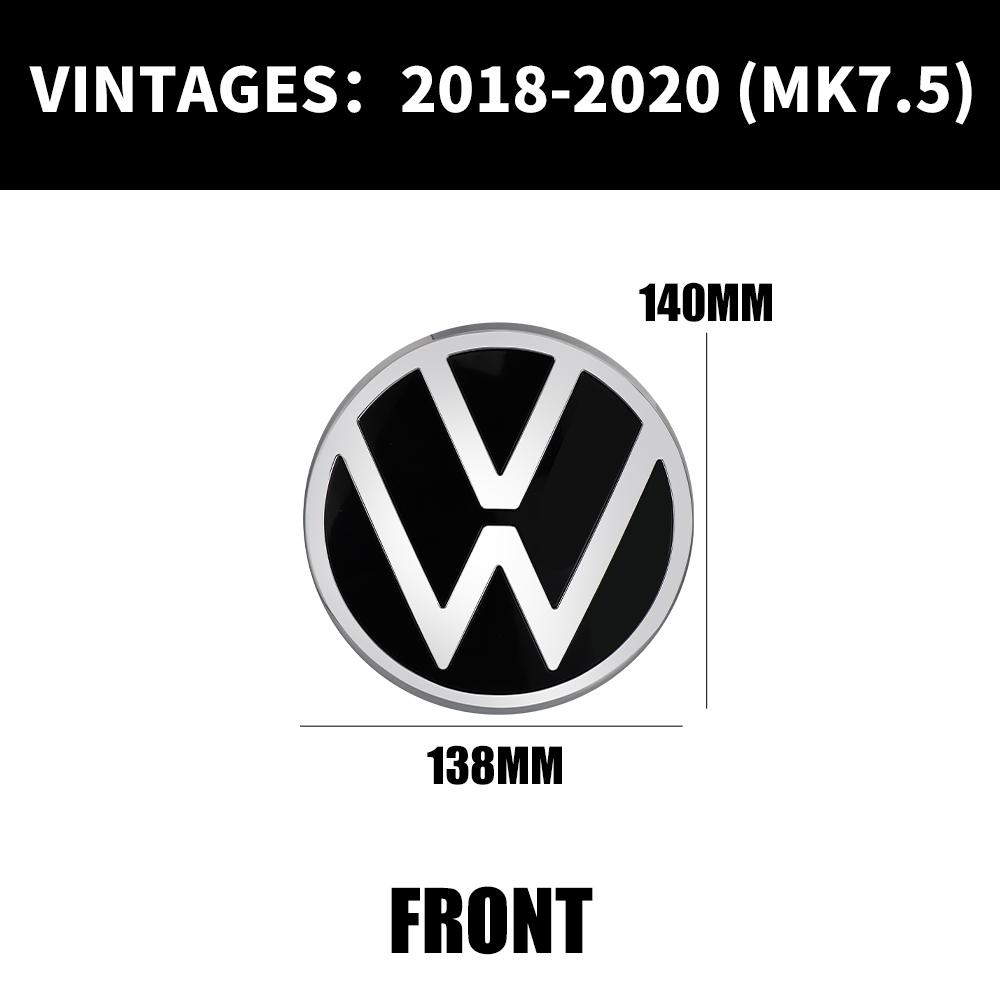 Car Front Grill Emblem Rear Trunk Badge Lid Cover For Volkswagen VW Golf 7 MK7 2014 - 2017 GOLF7.5 MK7.5 2018 - 2020