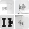 7 Piece Kitchen Cabinet Set Kalmar Concrete Grey Particleboard