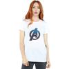 Marvel Womens/Ladies Avengers Endgame Heroic Logo Cotton Boyfriend T-Shirt