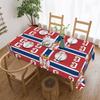 Serbia Flag  Rectangular Tablecloth Oilproof Table Cloth  Table Cover
