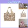 Stylish Insulated Picnic Lunch Box Bag With Lace Design Convenient Handheld For Snacks