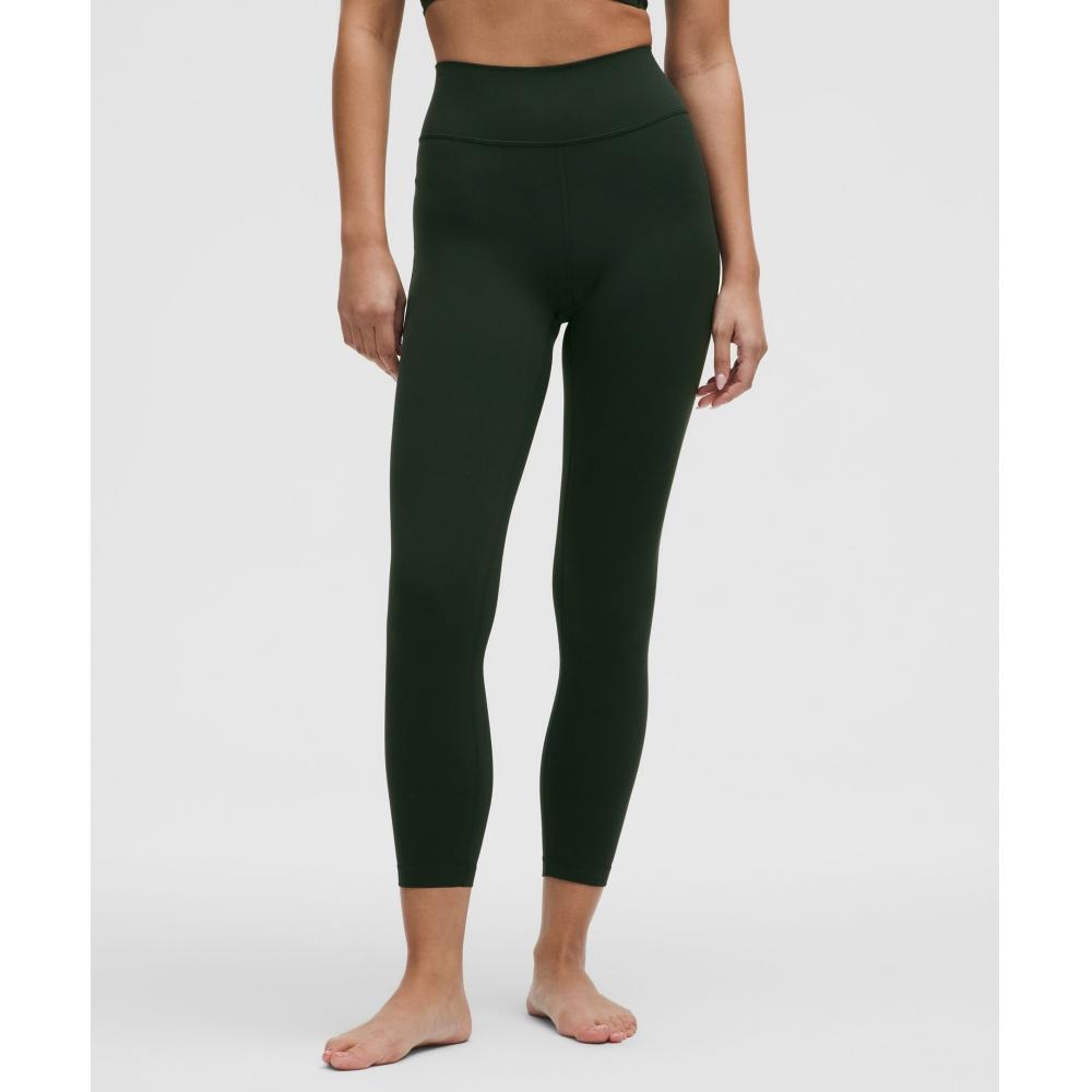 

Lululemon Groove High Rise Ribbed Panel Tight 25 Rainforest Green 8/25