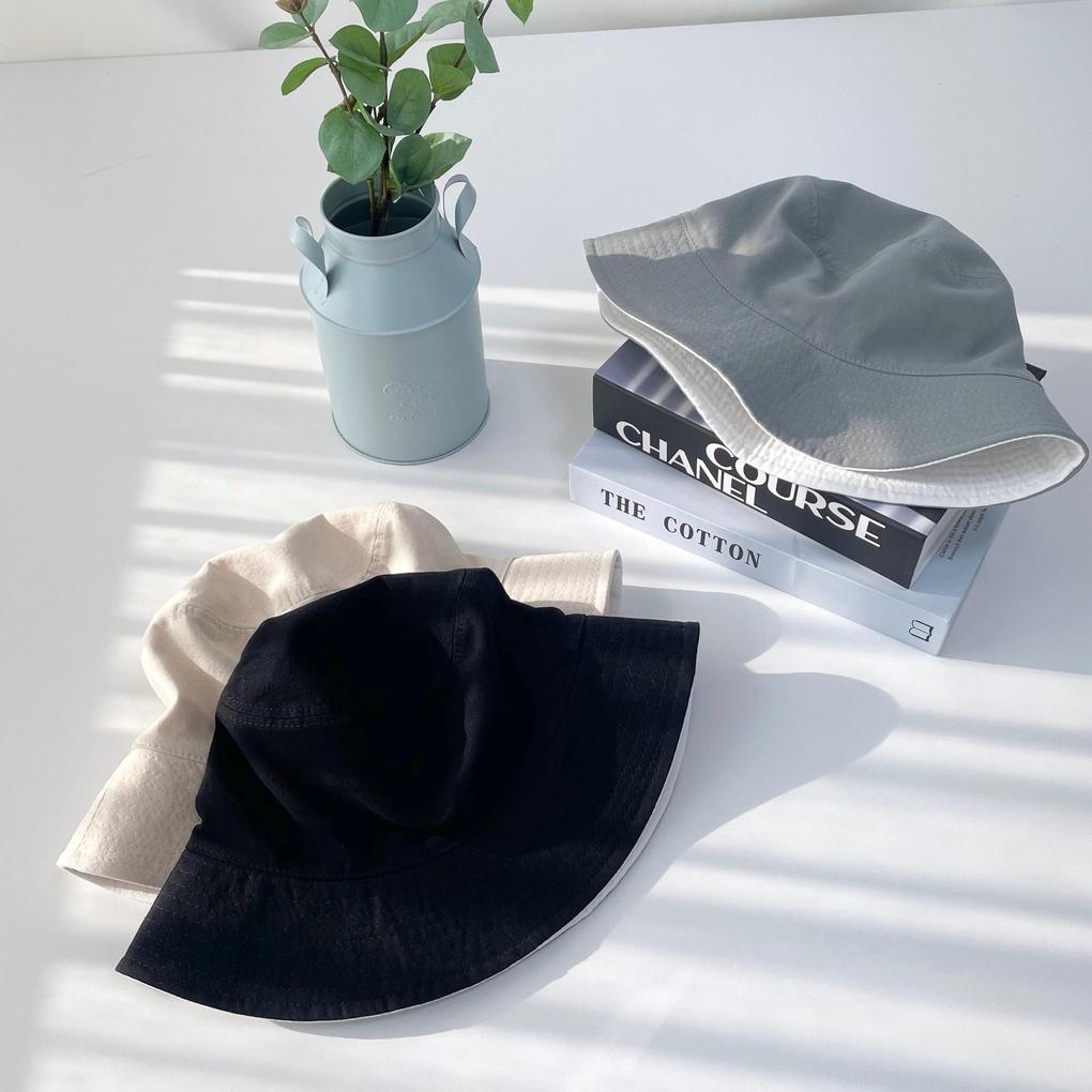 Women's and Men's Daily Plain Reversible Bucket Hat
