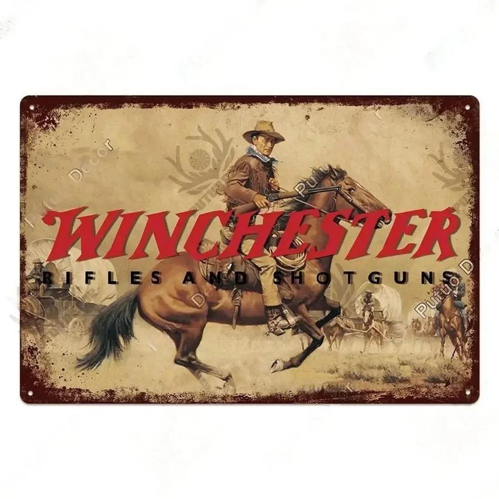 Metal Tin Signs Pistol Stonger Beretta Wesson Colt Vintage Rust Poster Art Wall Plaque Sign Decor Bar Garage Iron Plate Painting