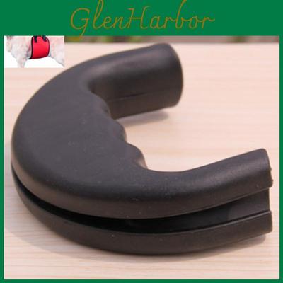 Durable Rubber Handle For Dogs And Cats Non-expanding Leash Handle Black Color 11*8cm