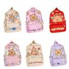 Thickened Capybara Backpack Nylon Children School Bag Cartoon Animal Daypack  Unisex