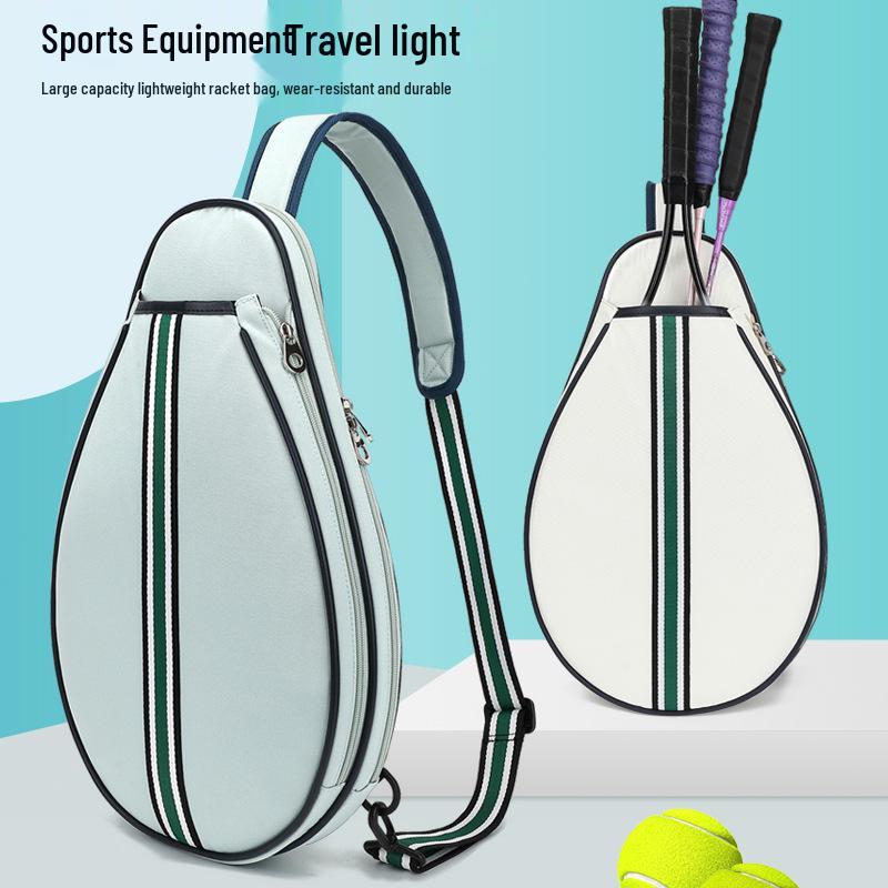 2026 Neue Tennis- & Badminton-Schlägertasche - Stilvolle Einzel-Schulter-Crossbody-Tasche für Erwachsene, Unisex Handgehaltene Sporttasche
