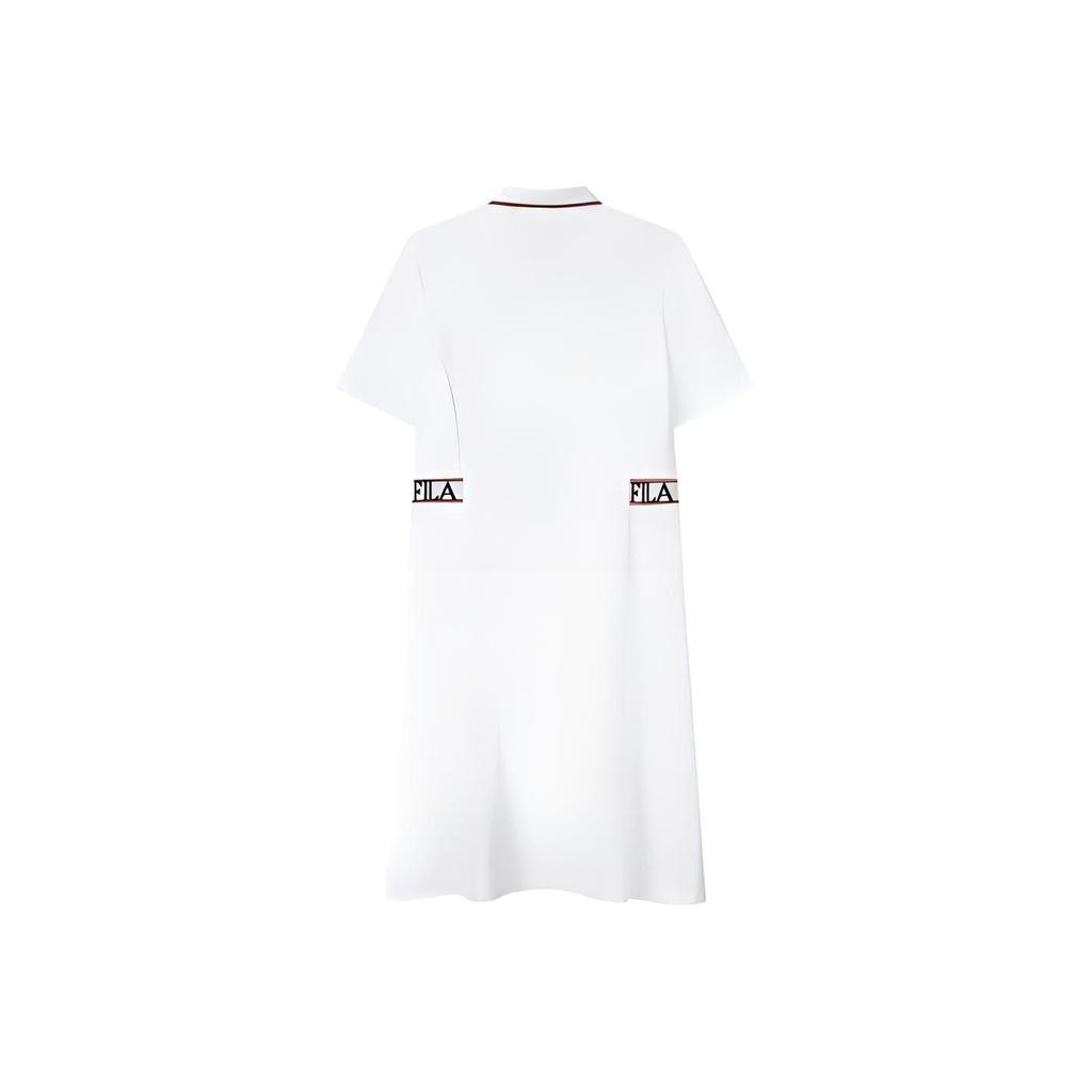 New FILA Short Sleeved Dresses Women's Standard White F11W121340F-WT