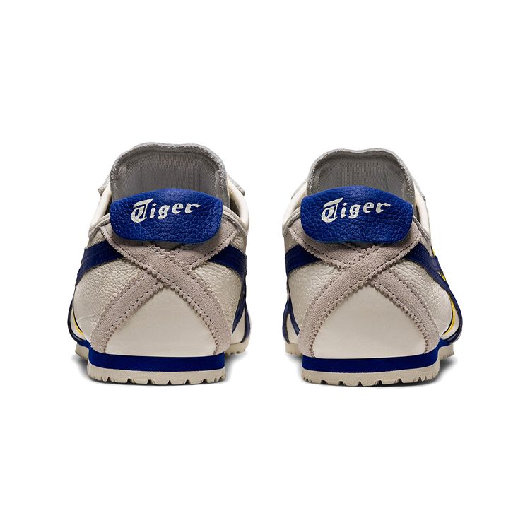 ONITSUKA TIGER Mexico 66 Round Toe Lace-Up Sports Shoes Unisex Sneakers White Blue Yellow 1183A201-112