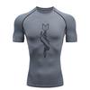 Dart Pattern Men's Sports T-shirt Training Fitness Compression Workout T-Shirt Gym T-shirts Men's Stretch T-shirt