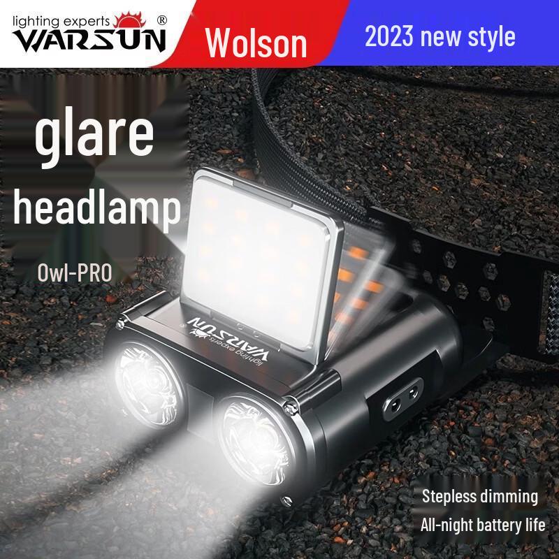 Wolfson Owl Induction Rechargeable Fishing Hat Clip Headlamp