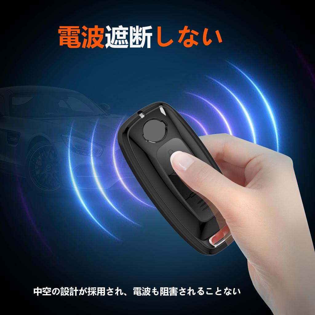 [Unhoke] New Serena Key Case, C28 X-Trail Key Cover, Aria, Sakura, Smart Key Case, TPU, Good Texture, Luxury, Black