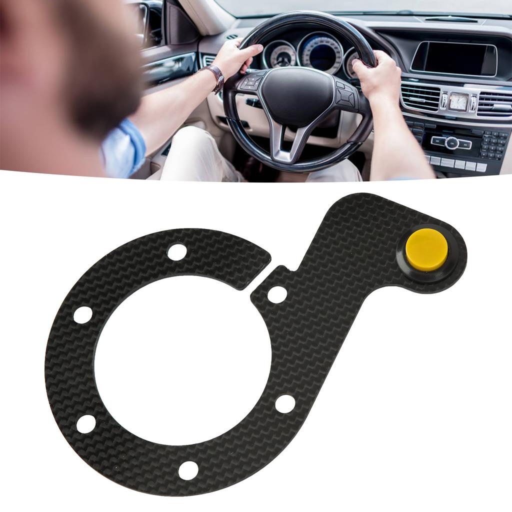 Steering Wheel Horn Button 6 Hole Carbon Comfortable Touch Sensitive Replacement For