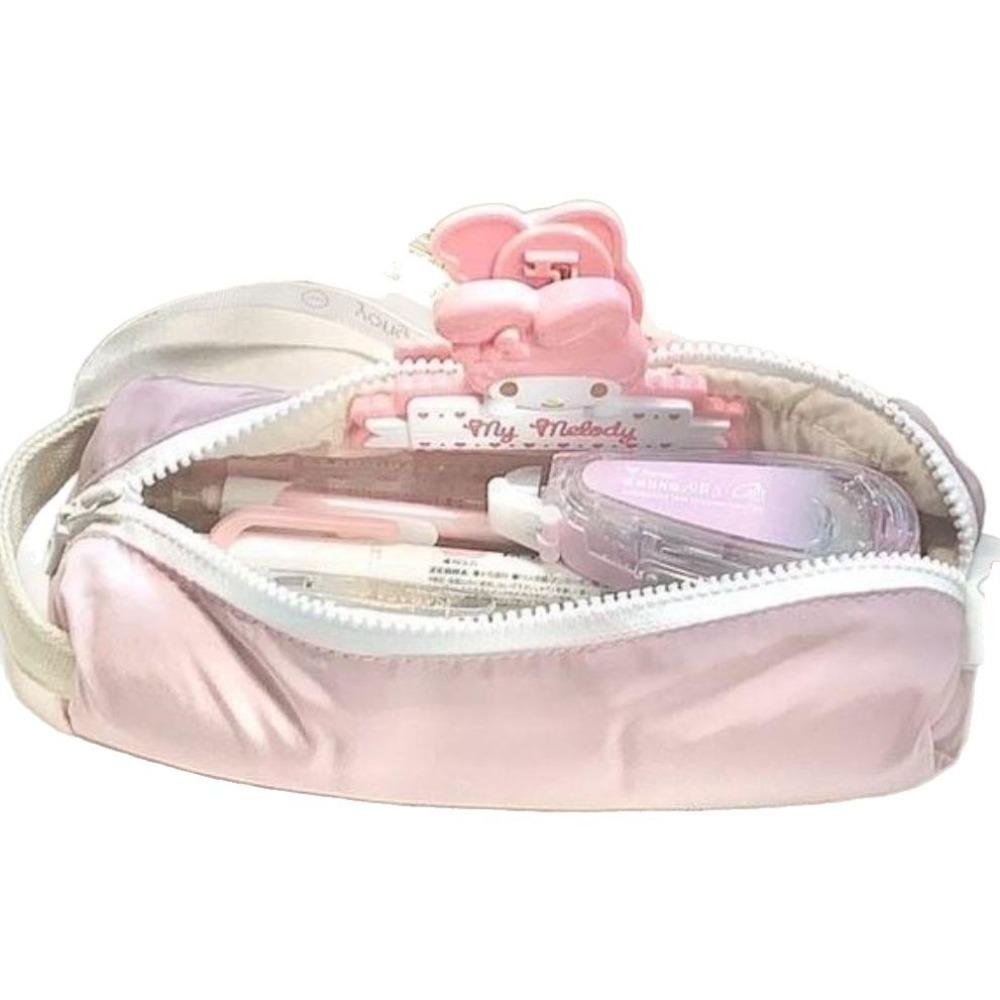 Small square pencil case, ins style high aesthetics, creamy style, soft, drop resistant, storage pen case, lightweight and simple