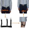 Men Shirt Stay Belt With Non-slip Locking Clips Gentleman Leg Thigh Suspender Garters Strap Fashion Elastic UniformShirt Braces