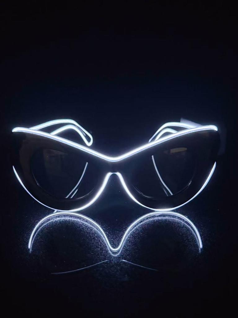 Wireless EL luminous glasses LED pixel sunglasses for disco KTV bar concert flash atmosphere online celebrity