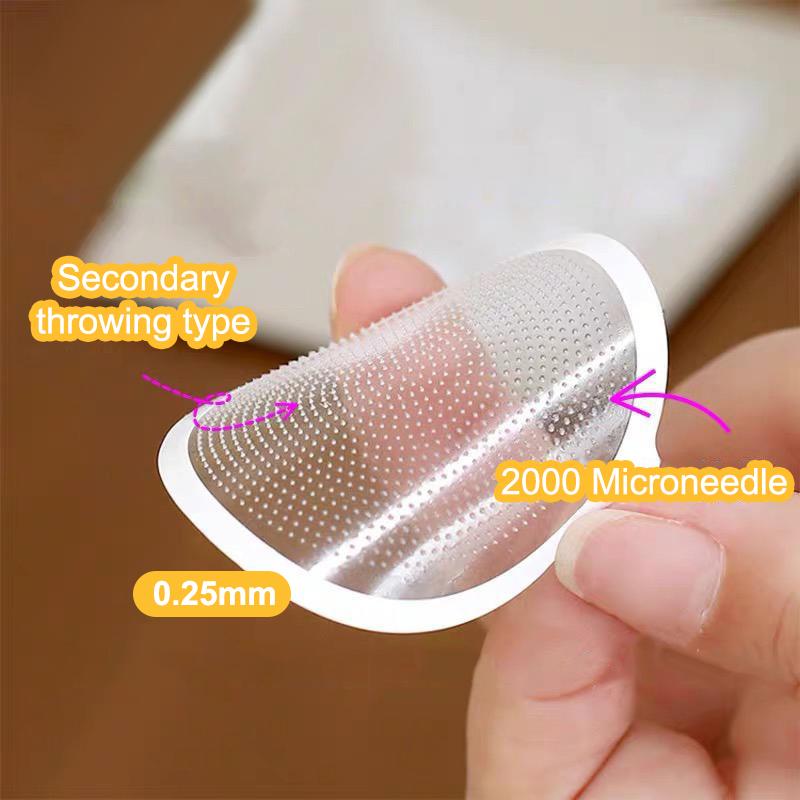 Microneedle Patches With Puff Anti-Wrinkle Mask Fine Lines Remove 0.25mm Needle Lengt 2000 Microneedle Skin Care
