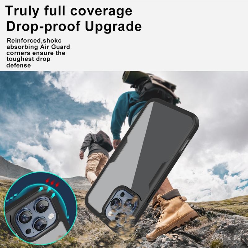 360 Full Body Screen Protector Transparent Case For Iphone 16E 16 15 14 13 12 11 Pro XR XS Max Plus Shockproof Phone Cover