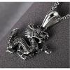 New Creative Zodiac Dragon Pendant for Men, Titanium Steel Dragon Necklace, Trendy Titanium Steel Jewelry Pendant